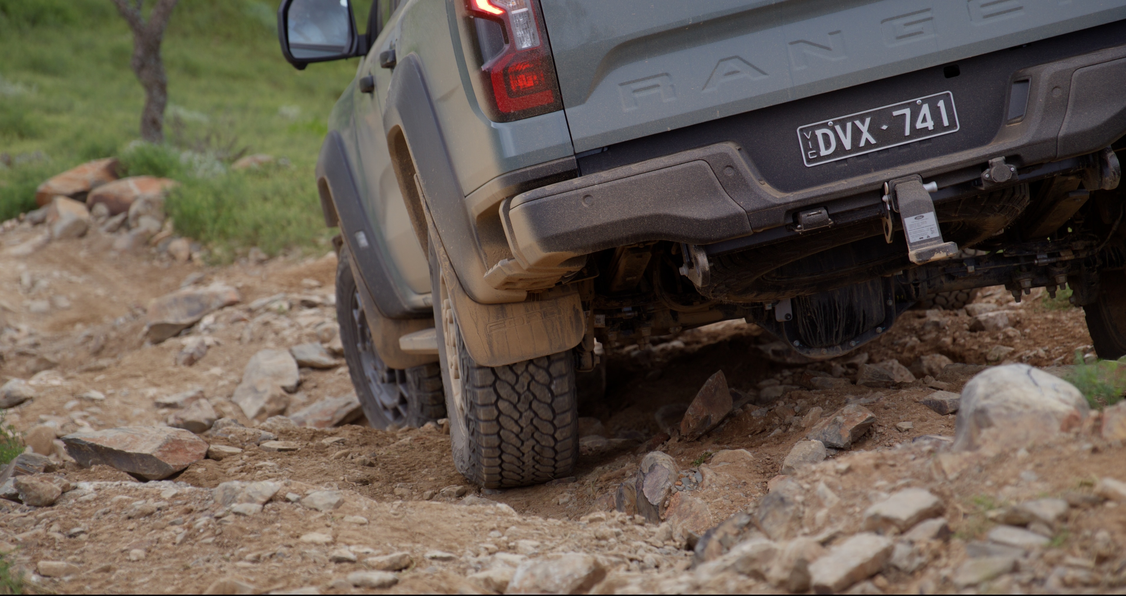 Australian-spec Ranger Super Duty XLT in the Bendleby Ranges. Always consult the Owner’s Manual before off-road driving, know your terrain and trail difficulty, and use appropriate safety gear.